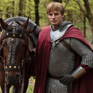 Rabenete (Lusitano), actor trained horse with Bradley James as King Arthur, BBC's Merlin Rabenete (Lusitano), actor trained horse with Bradley James as King Arthur, BBC's Merlin