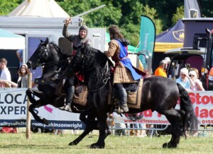Knights do battle Knights do battle