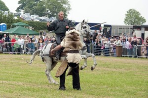 Mounted combat demo, Caerwys Show Mounted combat demo, Caerwys Show