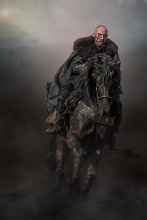 Photoshoot, Dylan on Odysseus (Friesian stallion) 